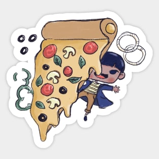 Pizza  Hug Sticker